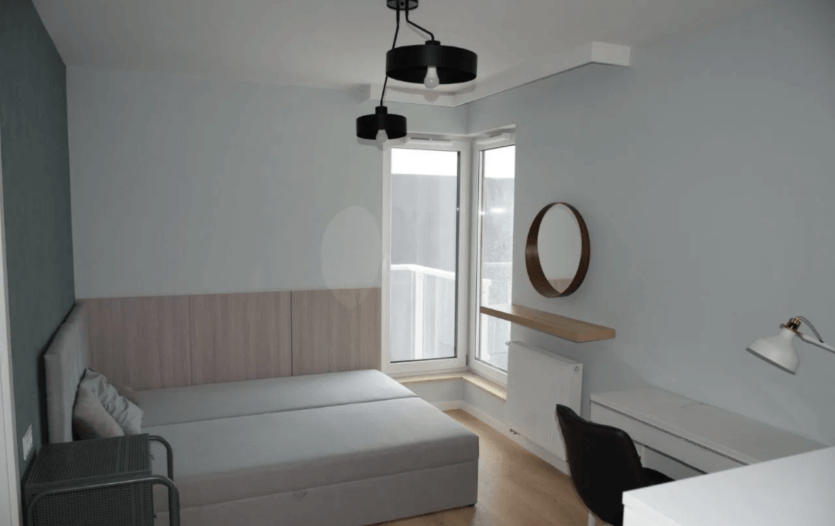 bedroom in apartment for rent Gdansk poland